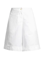 Cotton-Linen Bermuda Shorts