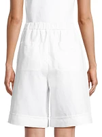 Cotton-Linen Bermuda Shorts