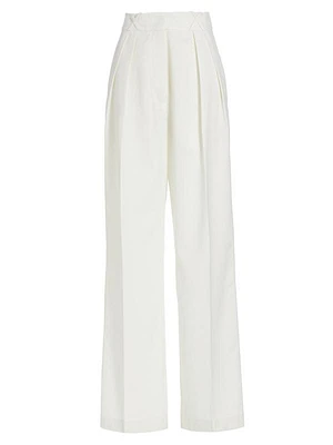 Wide-Leg Tailored Trousers