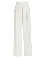 Wide-Leg Tailored Trousers