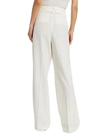 Wide-Leg Tailored Trousers