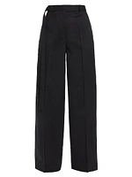 Belted Wide-Leg Trousers