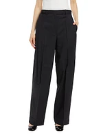 Belted Wide-Leg Trousers