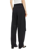 Belted Wide-Leg Trousers