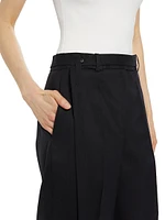 Belted Wide-Leg Trousers