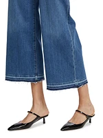 Petite Le Slim Palazzo Wide-Leg Jeans