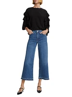 Petite Le Slim Palazzo Wide-Leg Jeans