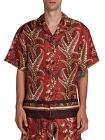 Floral Silk Camp Shirt