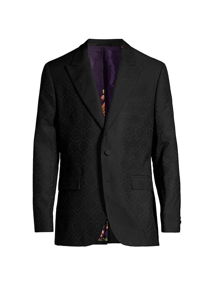 Medallion Wool-Blend Sport Jacket