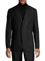 Medallion Wool-Blend Sport Jacket