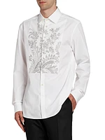 Floral Bib Formal Shirt