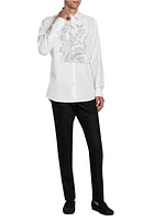 Floral Bib Formal Shirt