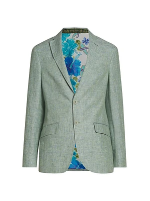 Notch Lapel Linen Sportcoat