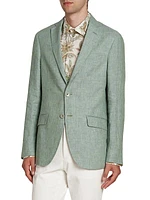 Notch Lapel Linen Sportcoat