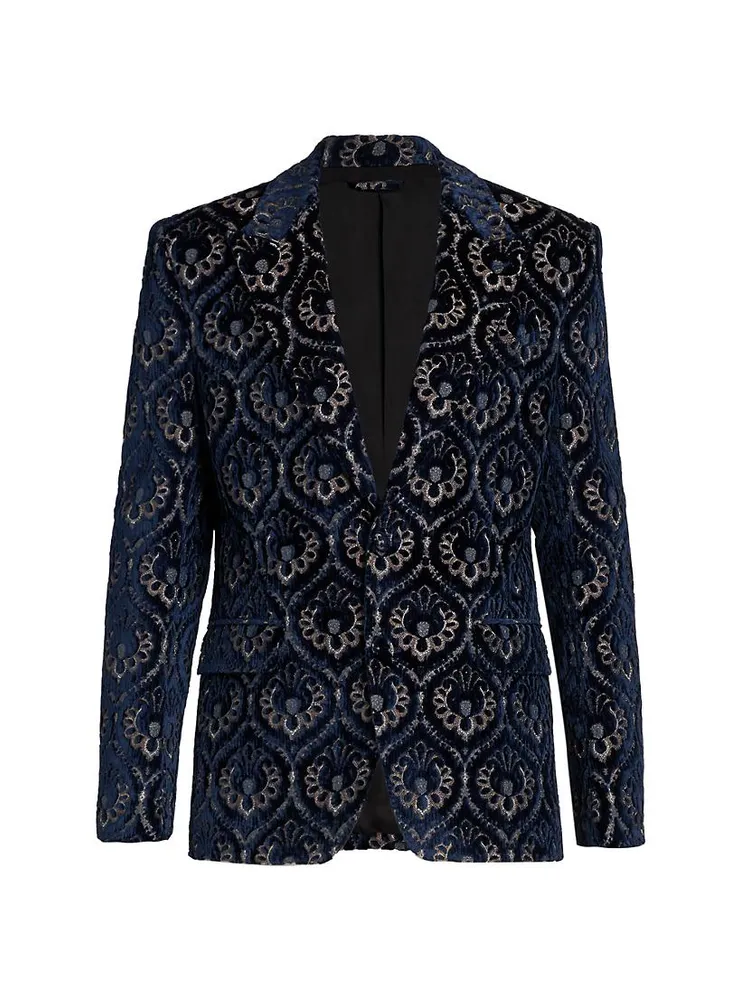 Medallion Velvet Formal Sportcoat