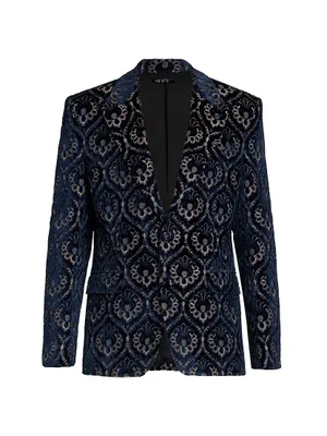 Medallion Velvet Formal Sportcoat