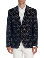 Medallion Velvet Formal Sportcoat