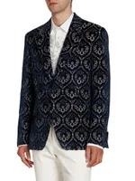 Medallion Velvet Formal Sportcoat