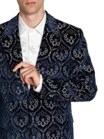 Medallion Velvet Formal Sportcoat