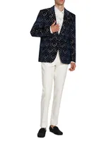 Medallion Velvet Formal Sportcoat