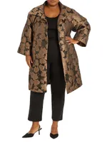 Hillary Jacquard Floral Coat