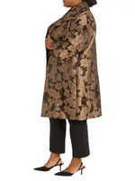 Hillary Jacquard Floral Coat