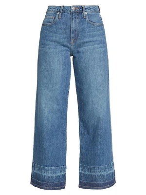 Jude Mid-Rise Wide-Leg Crop Jeans