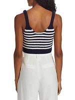 Braylee Wool-Cashmere Striped Tank