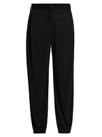 Iridescent Jacquard Slim Trousers