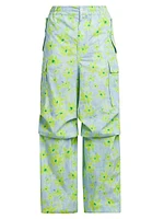 Paint Floral Cargo Pants