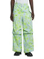 Paint Floral Cargo Pants