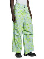 Paint Floral Cargo Pants