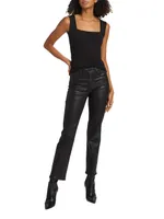 Ginny Straight-Leg Zip Jeans