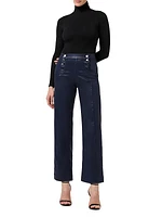 Savannah Coated Wide-Leg Pants