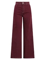 Allana Cotton-Blend Wide-Leg Pants