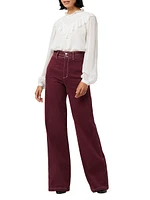 Allana Cotton-Blend Wide-Leg Pants