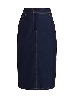 The Gavi Denim Midi-Skirt