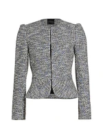 The Charise Tweed Peplum Jacket