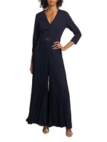 Cassidy Pleated Wide-Leg Jumpsuit