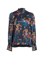 Hollis Floral & Stripe Print Blouse