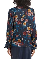 Hollis Floral & Stripe Print Blouse