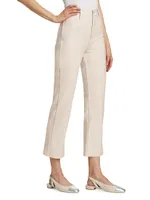 Logan Stovepipe Faux Leather Straight-Leg Pants