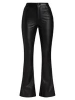 Faux Leather Skinny Bootcut Pants