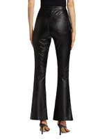 Faux Leather Skinny Bootcut Pants