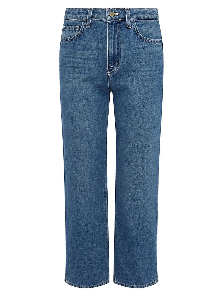 June Crop Wide-Leg Jeans