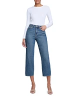 June Crop Wide-Leg Jeans