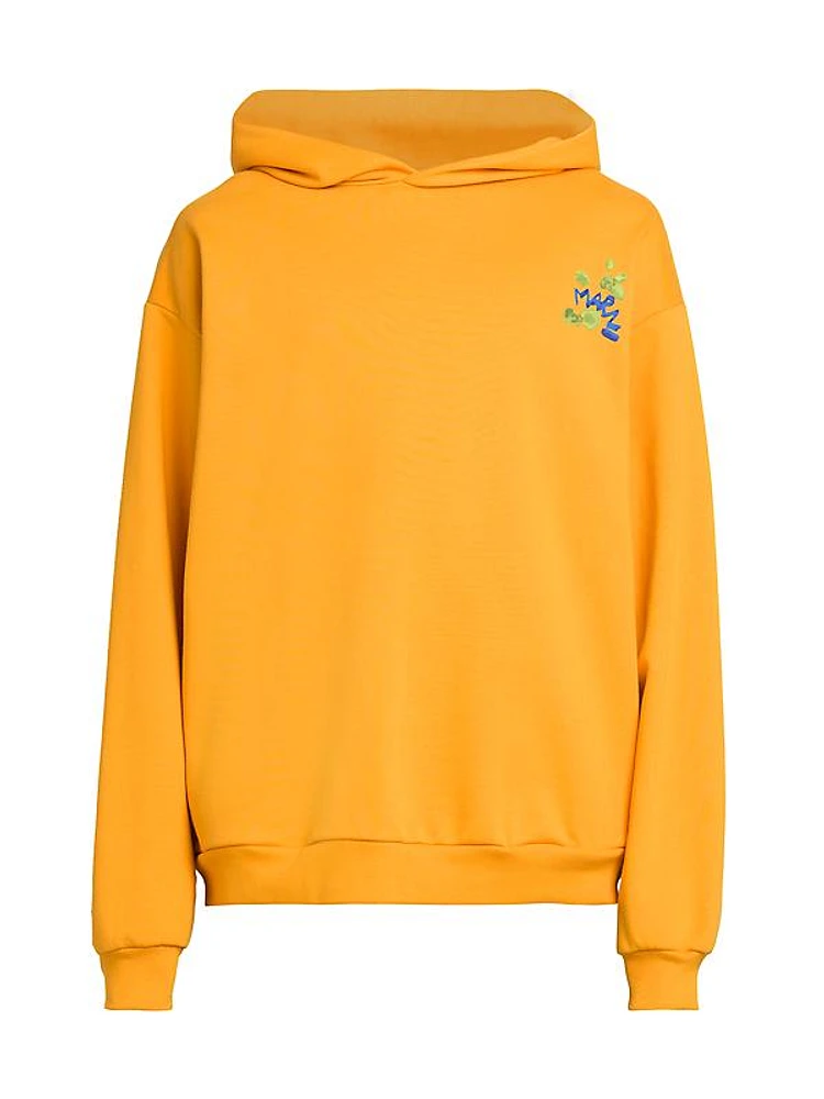 Logo-Embroidered Cotton Hoodie