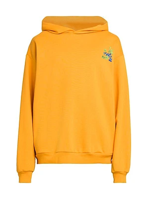 Logo-Embroidered Cotton Hoodie