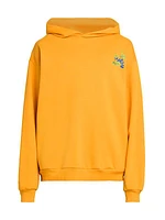 Logo-Embroidered Cotton Hoodie