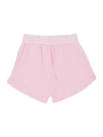 Little Girl's & Striped Cotton Shorts